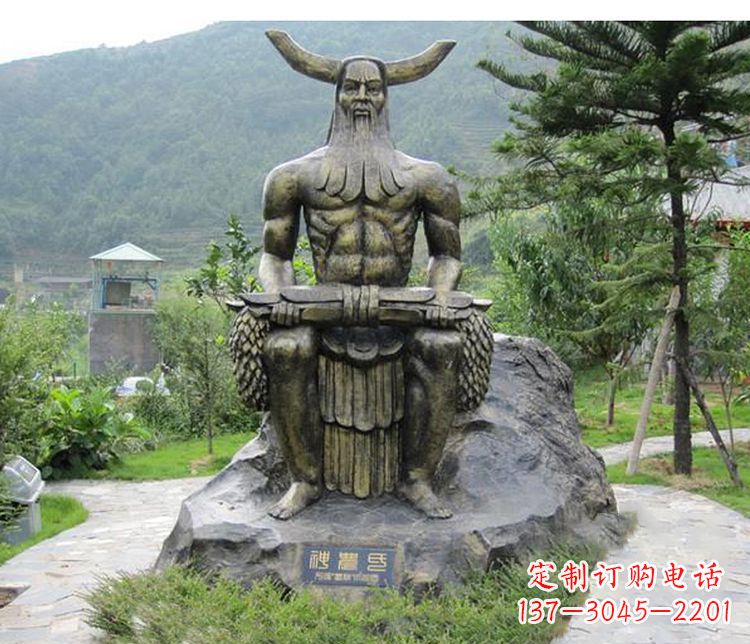 达州传承古代文明,为家居装饰点缀伏羲铜雕