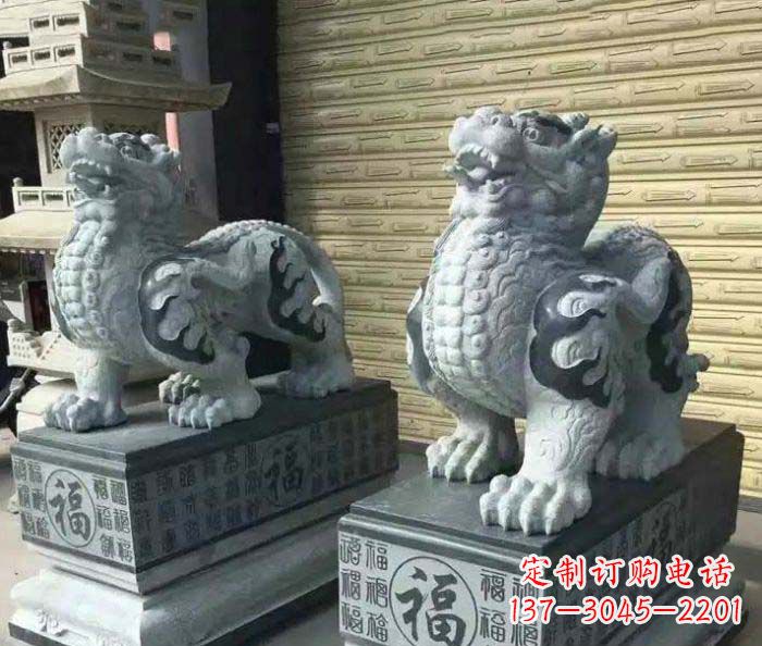 达州传承经典的古典貔貅石雕