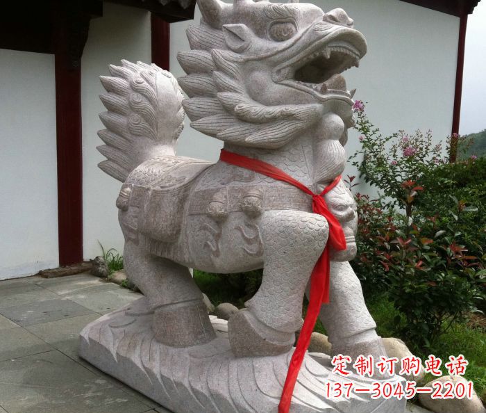 达州古典神麒麟石雕,令人叹为观止的精美艺术