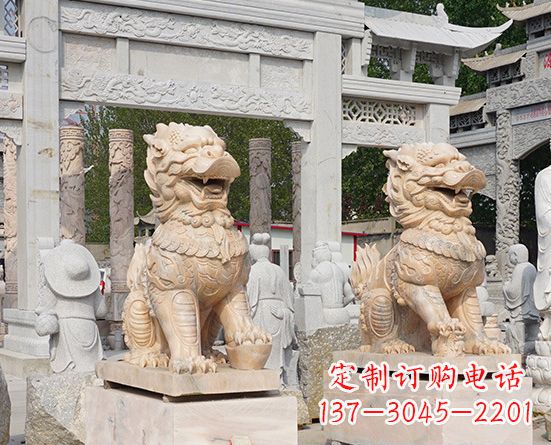 达州古典神麒麟石雕,传承古老文化