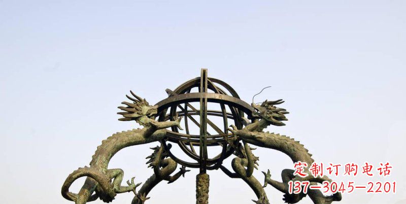 达州传承中国古代文化,浑天仪铜雕——让精致的往事重现