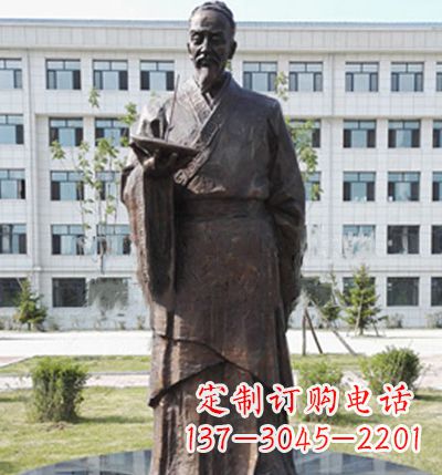 达州传承古代珍贵文化—祖冲之铜雕塑