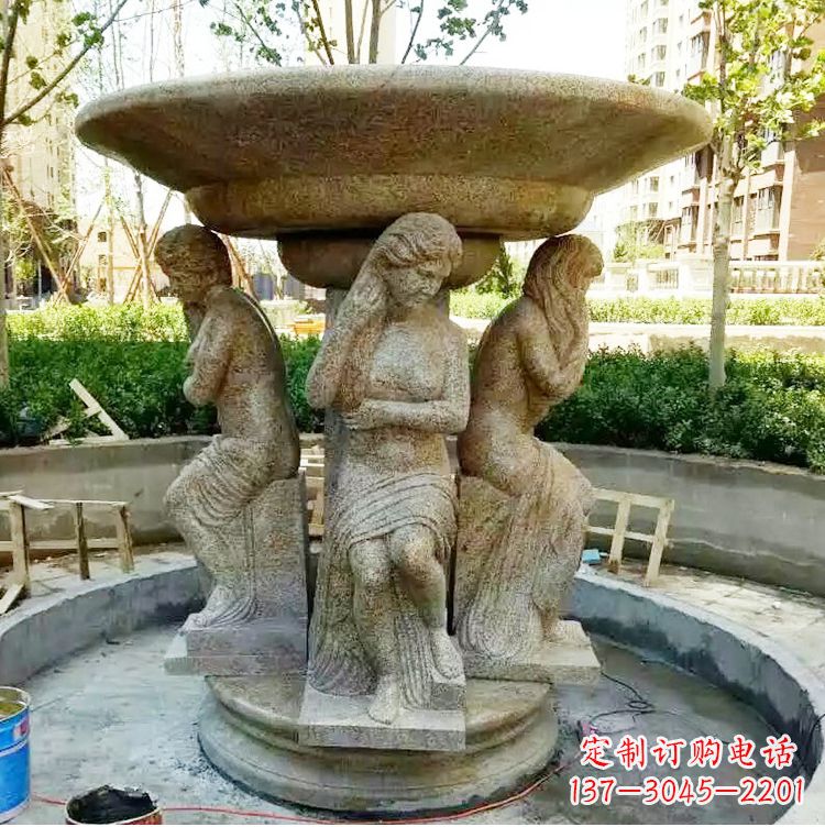 达州古典石雕喷泉精美雕塑