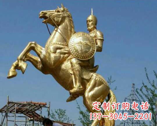 达州古罗马战士骑马铜雕——让你呈现最传统的骑士风采