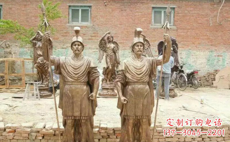 达州古罗马战士铜雕广场人物雕塑