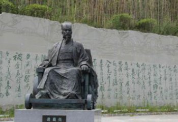 达州古典诸葛亮雕塑