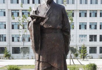 达州传承古代珍贵文化—祖冲之铜雕塑