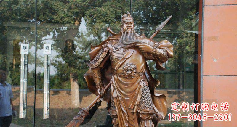达州关公古代人物铜雕