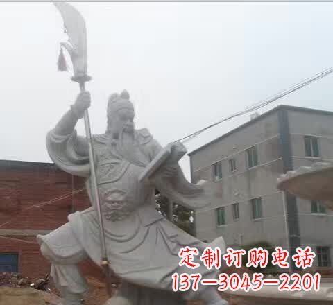 达州关公看书石雕