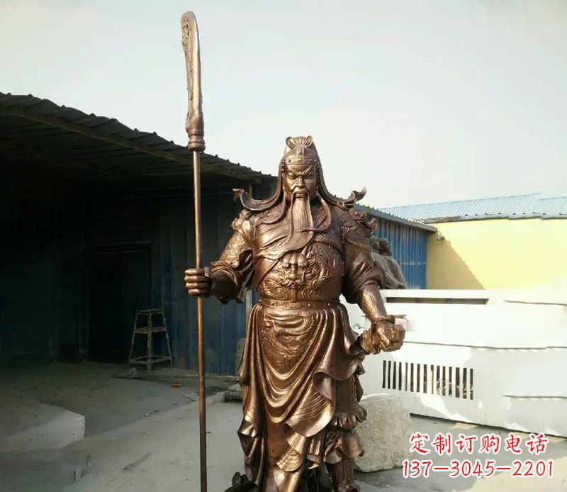 达州关公人物铜雕