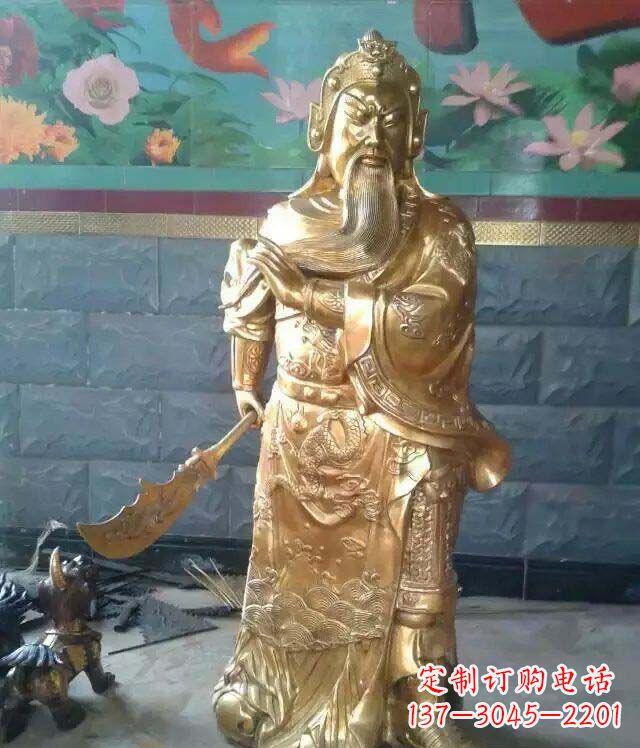 达州精美铜雕关公雕塑