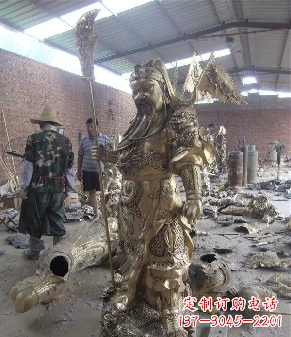 达州关公铜雕:传承中国传统文化