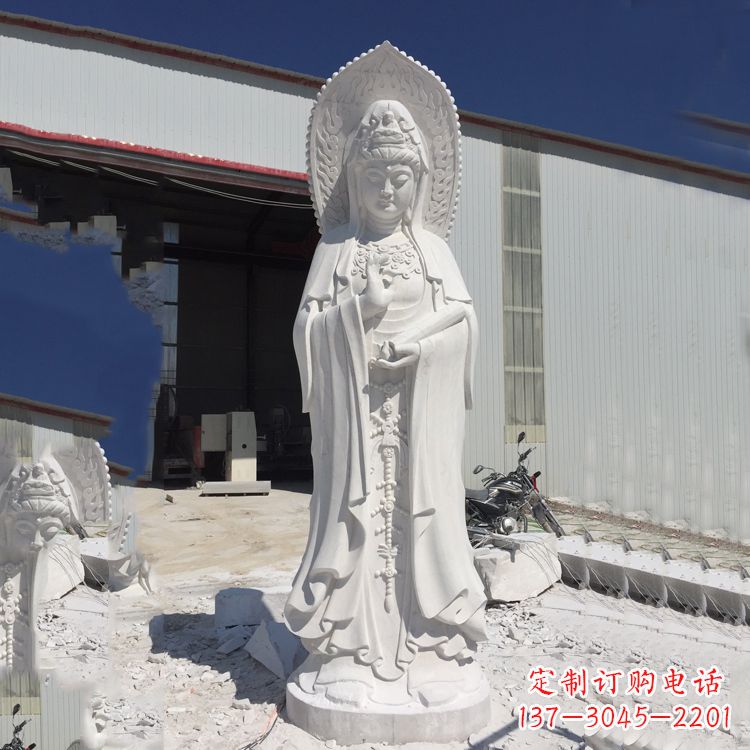 达州观音大理石雕塑,让你的家居更具仪式感