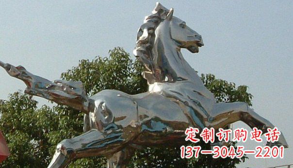 达州精美不锈钢奔马雕塑
