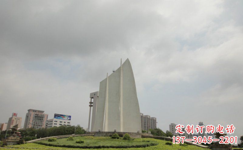 达州中领雕塑:让你的空间更英伦风——不锈钢抽象船帆雕塑