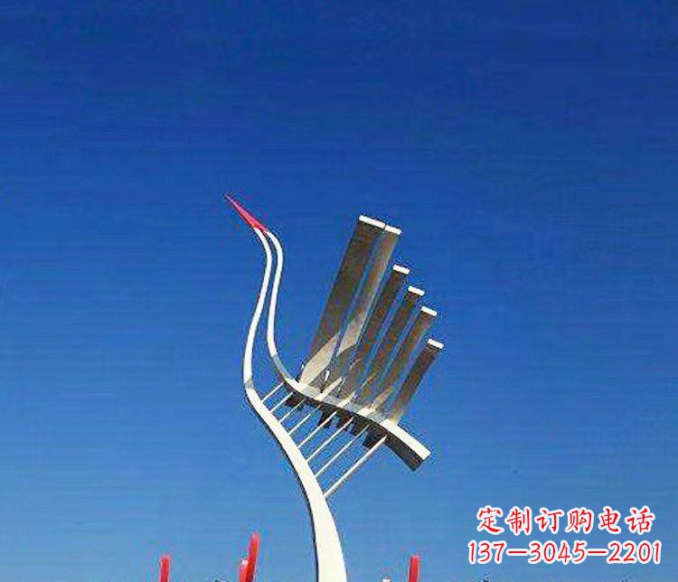 达州丹顶鹤景观雕塑,完美定制