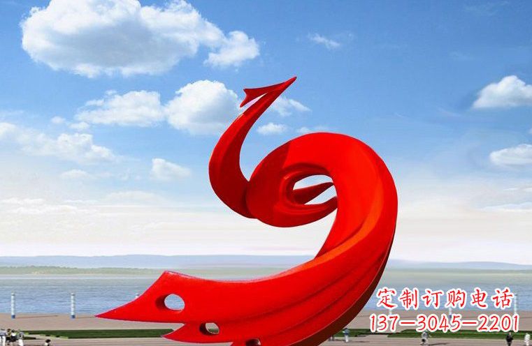 达州广场不锈钢抽象凤凰222