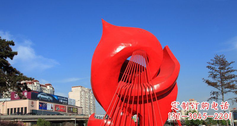 达州广场不锈钢抽象海豚雕塑