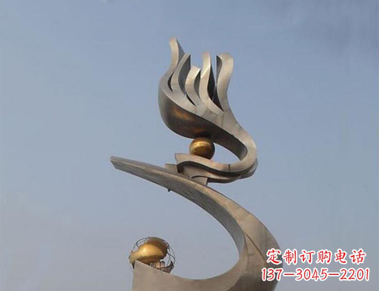 达州雅致艺术:不锈钢凤凰雕塑