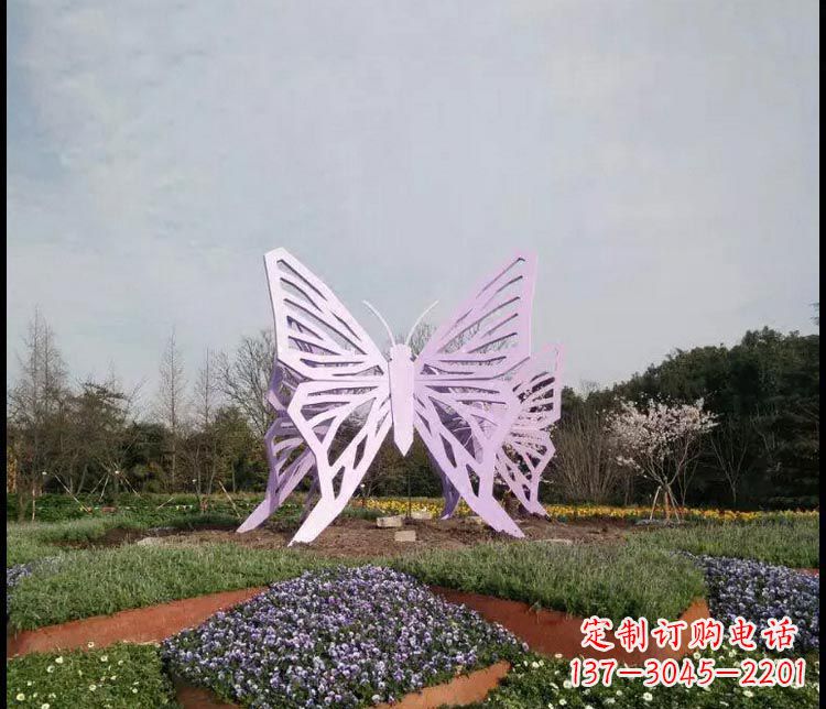 达州广场不锈钢创意蝴蝶雕塑