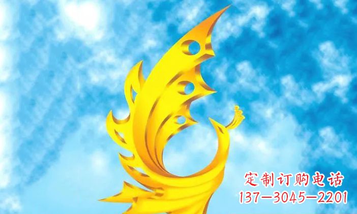 达州中领雕塑-不锈钢凤凰雕塑