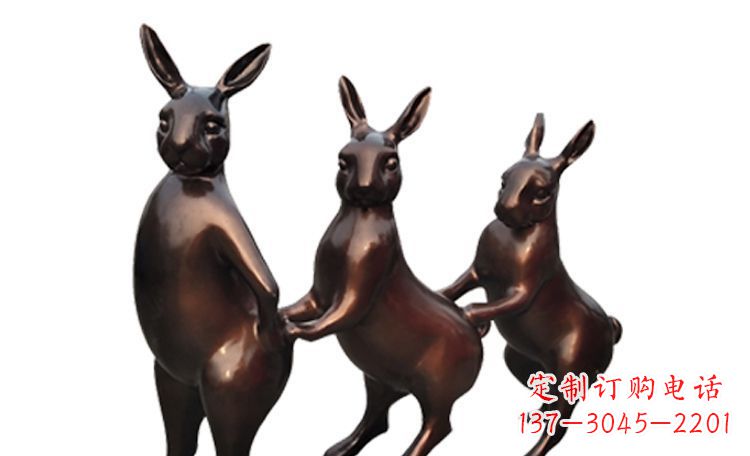 达州天马行空的不锈钢光面兔子雕塑
