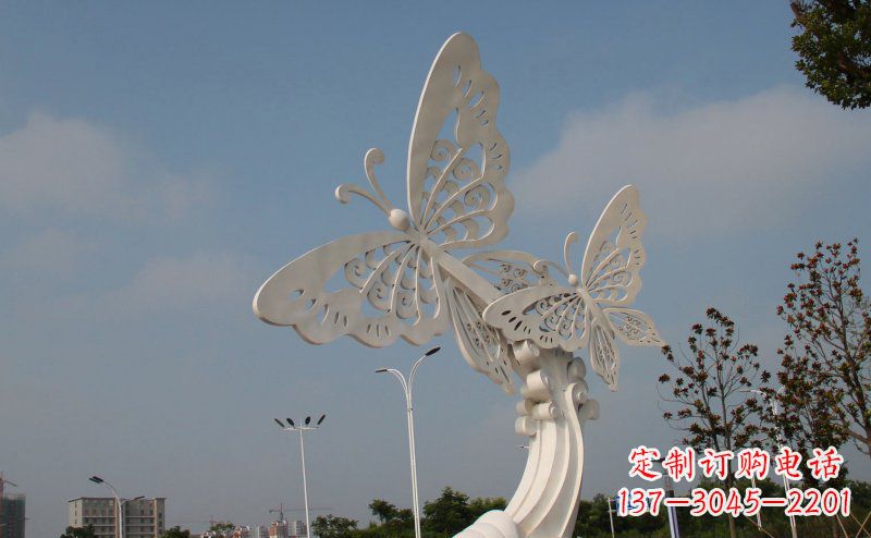 达州完美的蝴蝶不锈钢雕塑