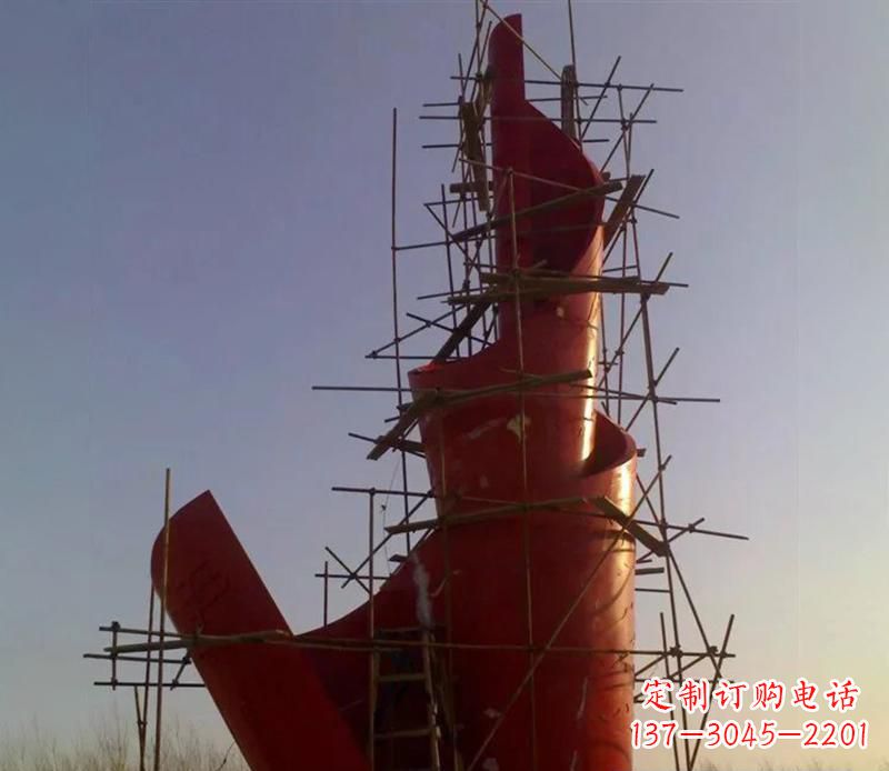 达州广场不锈钢火炬景观雕塑