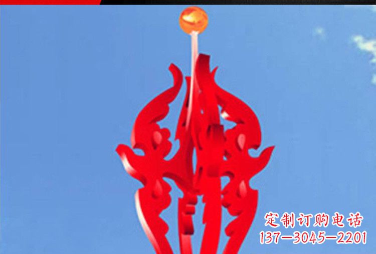 达州中领雕塑:唯美飘拂的不锈钢火苗雕塑