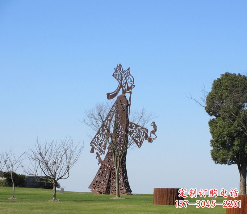 达州全新不锈钢艺术皮影戏雕塑