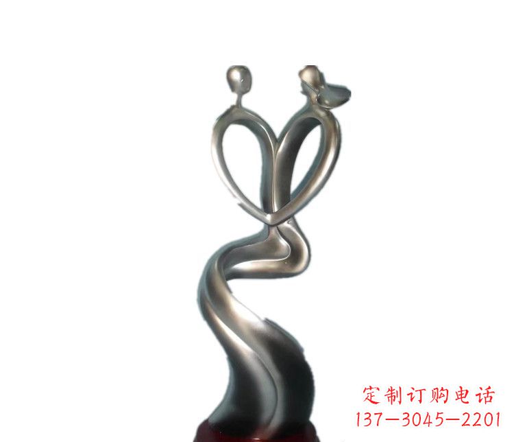 达州爱的象征——不锈钢情侣雕塑