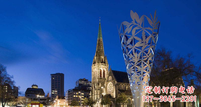 达州不锈钢树叶雕塑——给现代空间带来优雅古朴之美