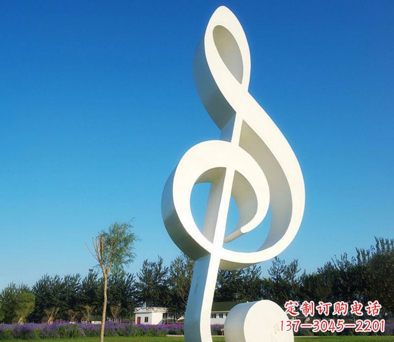 达州不锈钢音符雕塑,把音乐之美立起来