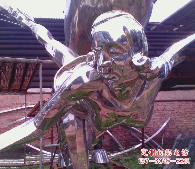 达州彰显经典风采的不锈钢运动员雕塑