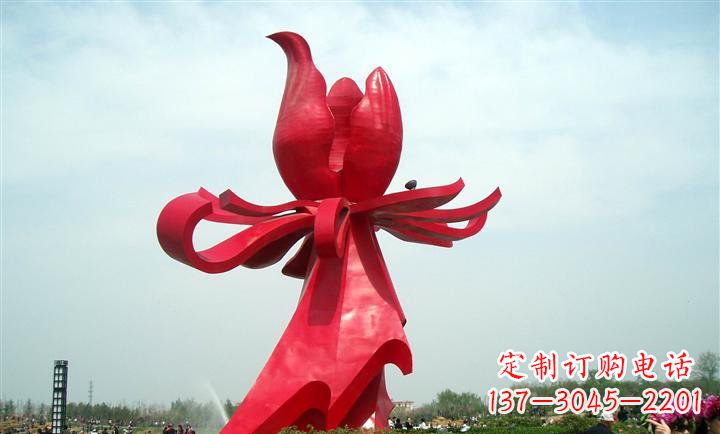达州艺术精品--中领雕塑专业定制紫荆花雕塑