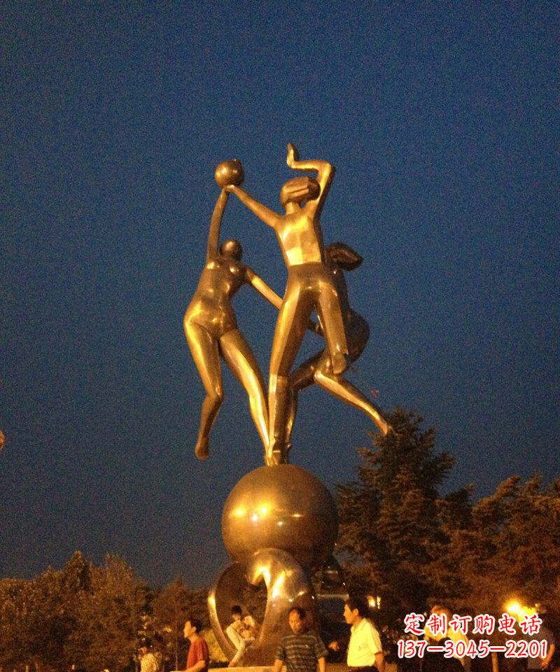 达州艺术化尽展,欣赏活力女孩景观铜雕