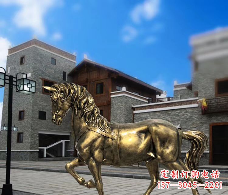 达州金色动物雕塑,点缀您的园林景观
