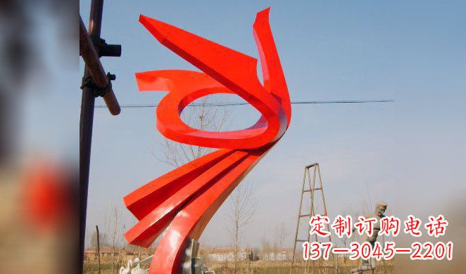 达州广场凤凰不锈钢雕塑 (3)