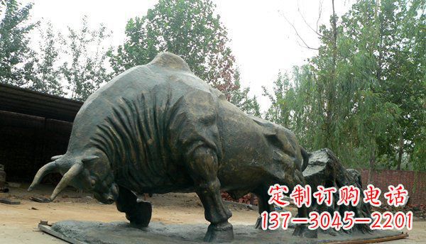 达州铜雕牛雕塑-领雕塑定制