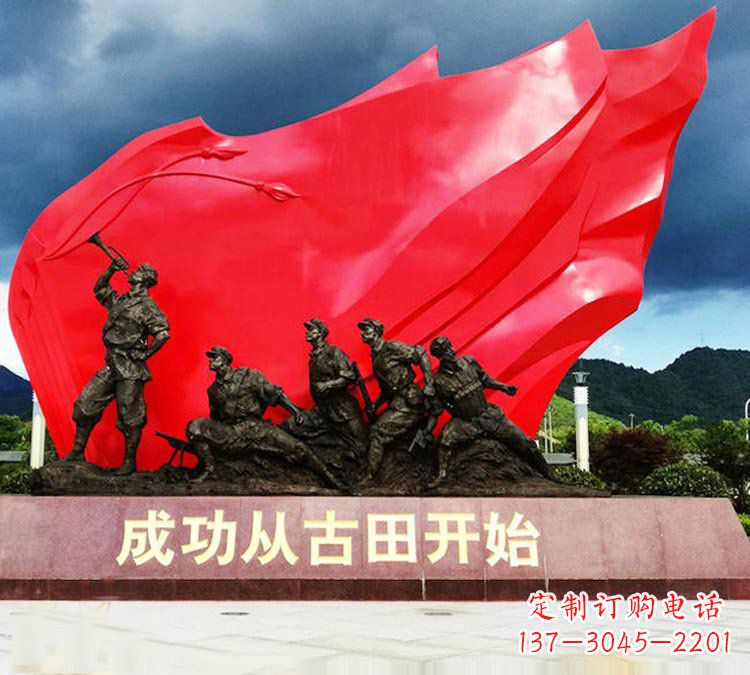 达州专业打造精美战士铜雕