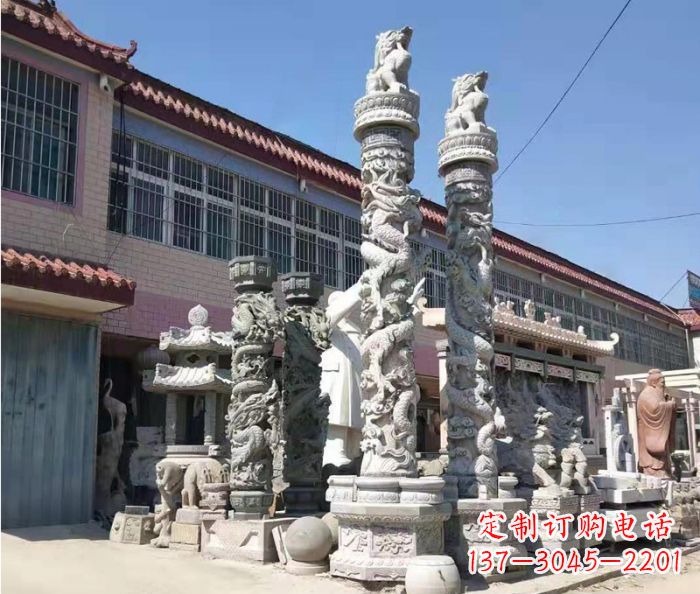达州品质考究的大理石龙柱石雕