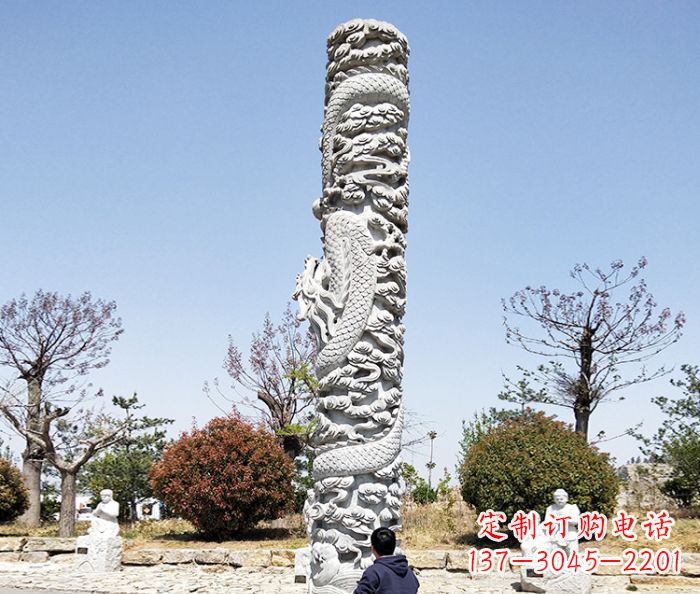 达州欣赏传统工艺的极致雕塑——大理石盘龙柱石雕