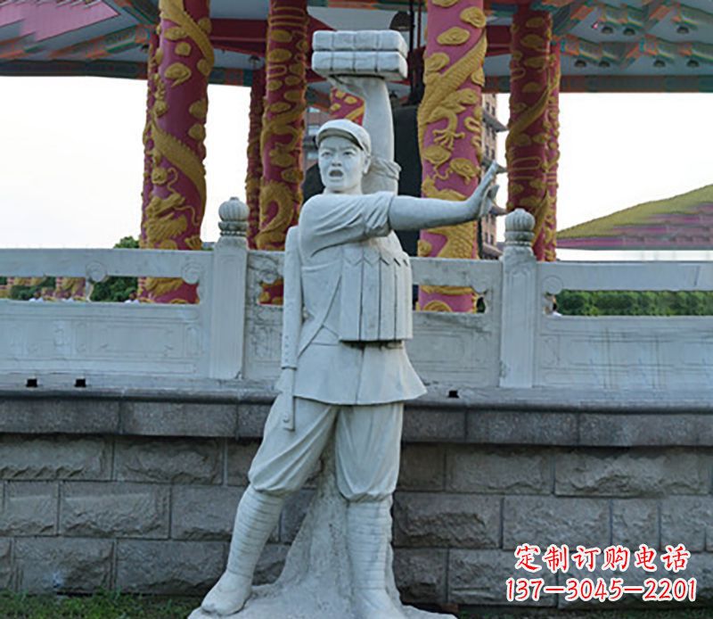 达州董存瑞石雕:一种传承精湛工艺的艺术品