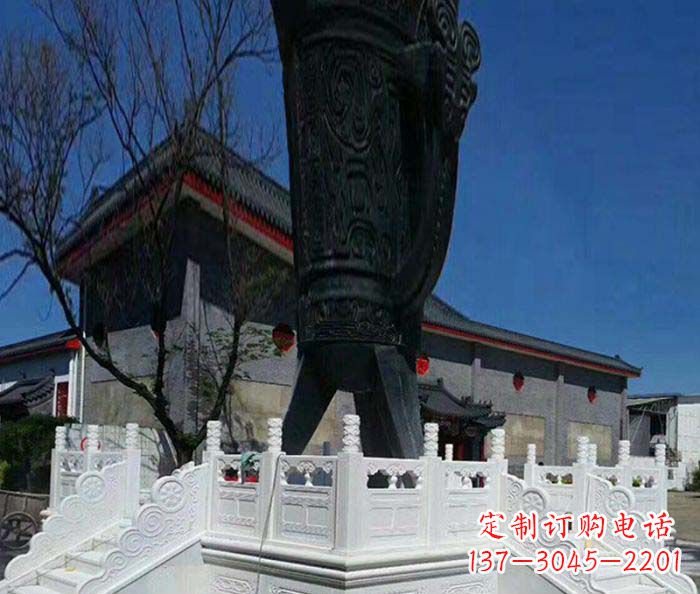 达州广场景观汉白玉升旗台石雕