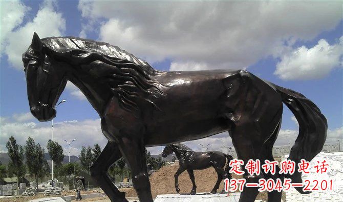达州广场马动物铜雕 (3)