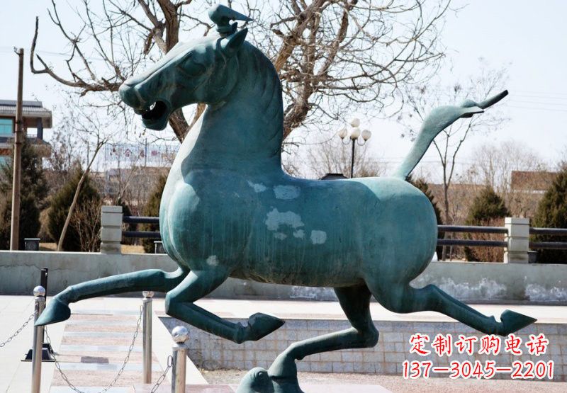 达州艺术品马踏飞燕铜雕塑