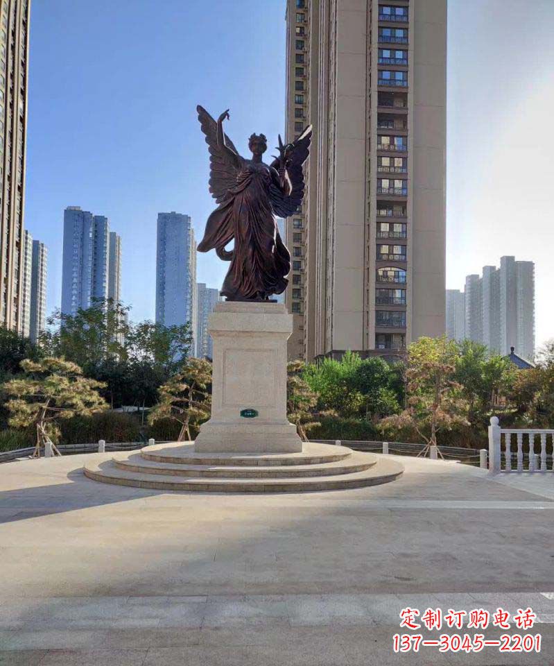 达州中领雕塑:精致的女神铜雕