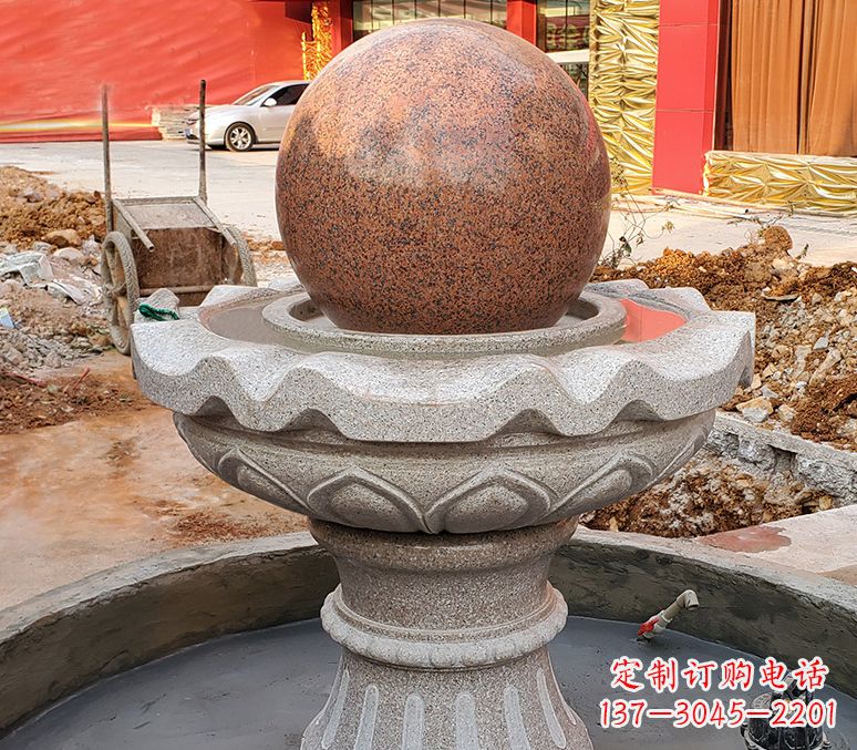 达州精美喷泉石雕塑,点缀室外美感