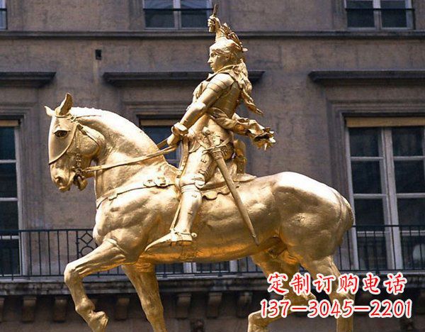 达州中领雕塑:高端骑马凯撒雕塑