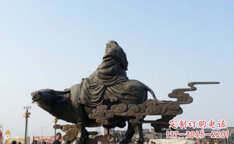 达州精美雕塑-老子景观铜雕